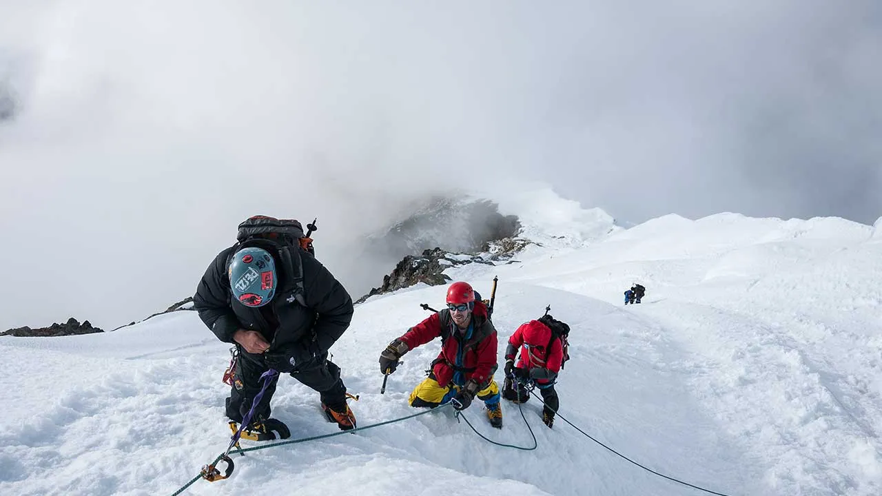 Climbing Lobuche in May