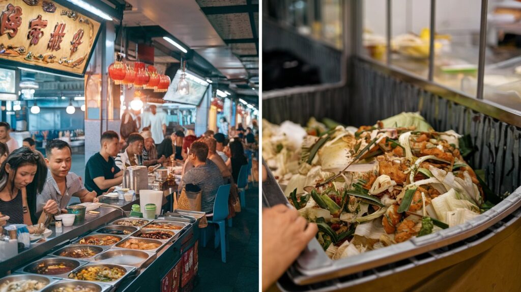 Chinatown Hawker Leftovers Consumption: Smart Sustainability or Food Risk?