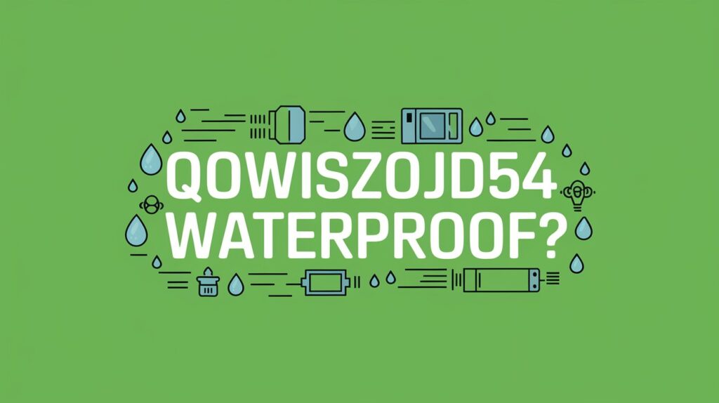 Is Qowiszojid54 Waterproof? Find Out Everything You Need to Know!