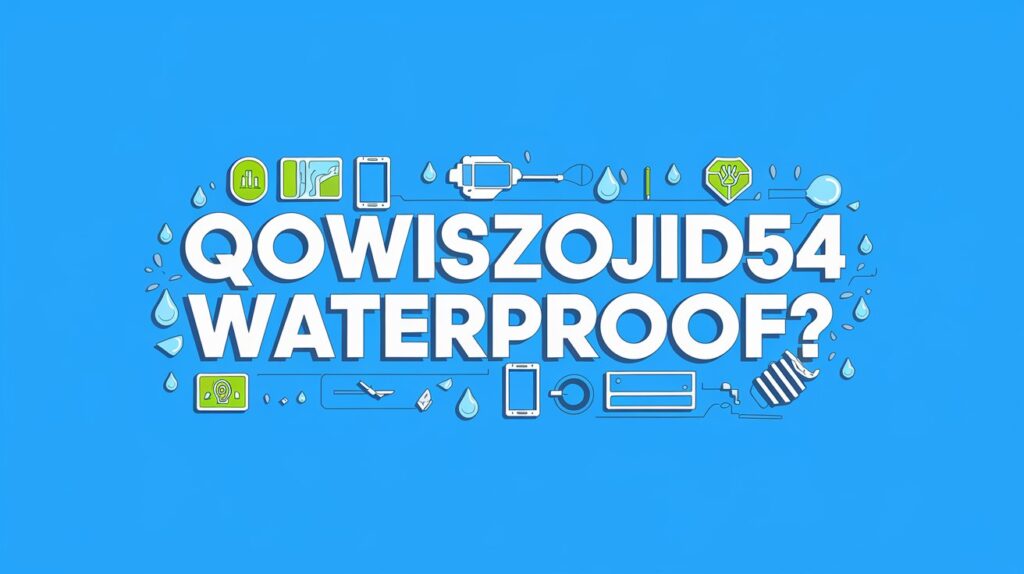 Is Qowiszojid54 Waterproof? Find Out Everything You Need to Know!