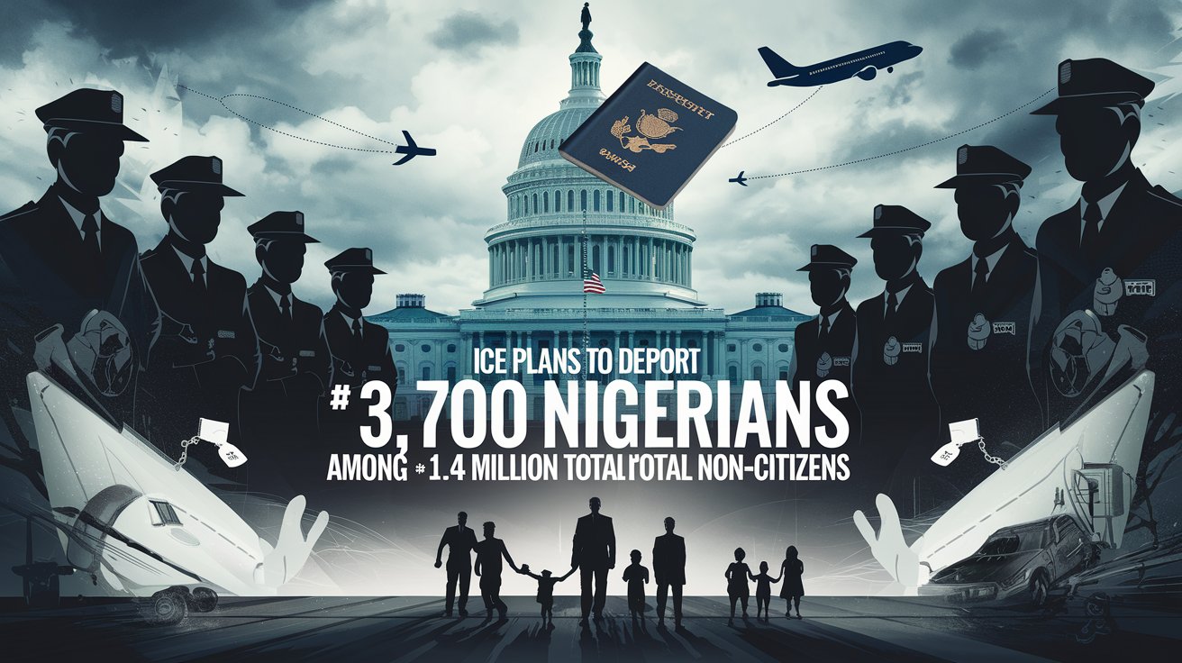 ICE Plans to Deport ~3,700 Nigerians Among ~1.4 Million Total Non-Citizens