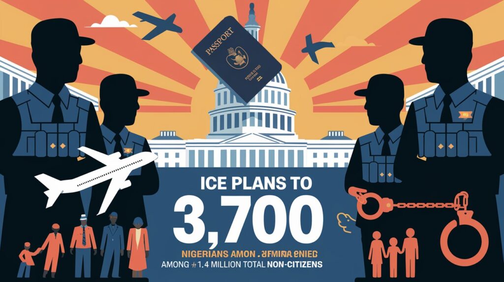 ICE Plans to Deport ~3,700 Nigerians Among ~1.4 Million Total Non-Citizens
