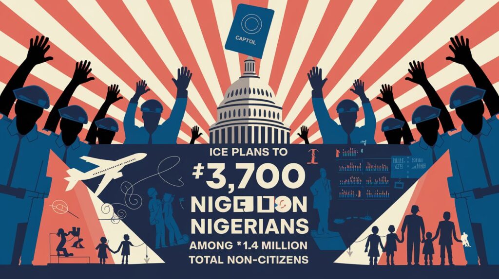 ICE Plans to Deport ~3,700 Nigerians Among ~1.4 Million Total Non-Citizens