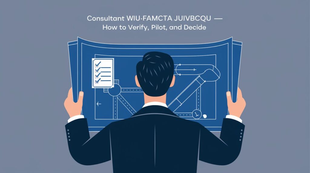 Consultant Wiufamcta Jivbcqu — How to Verify, Pilot, and Decide