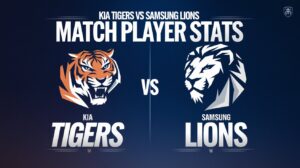 Kia Tigers vs Samsung Lions Match Player Stats