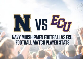 Navy Midshipmen Football vs ECU Football Match Player Stats