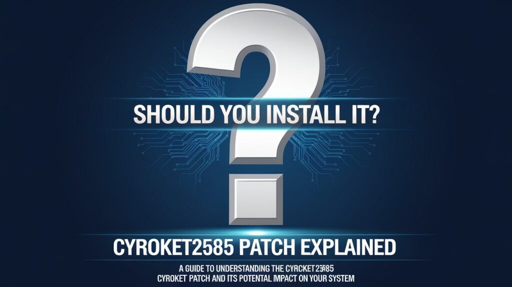 Cyroket2585 Patch Explained: Should You Install It?