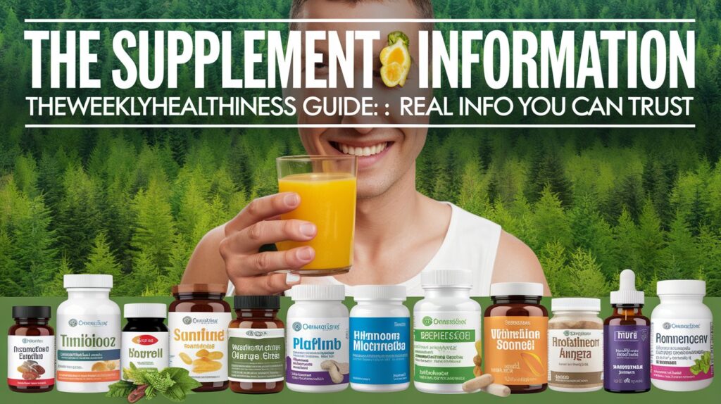 The Supplement Information theweeklyhealthiness Guide: Real Info You Can Trust