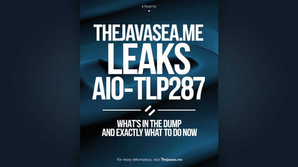 Thejavasea.me Leaks Aio-tlp287 — What’s in the dump and exactly what to do now