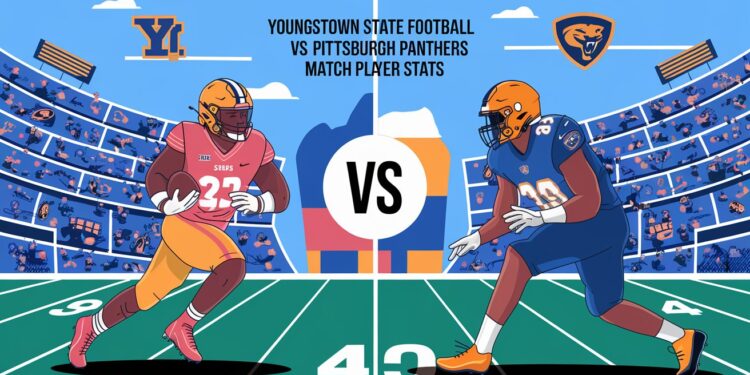 Youngstown State Football vs Pittsburgh Panthers Football Match Player Stats