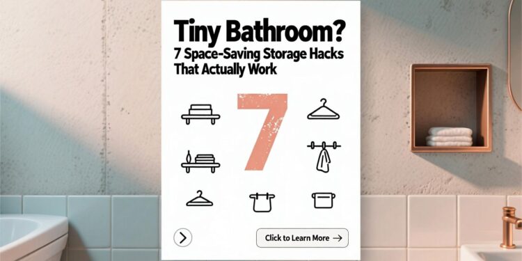 Tiny Bathroom? 7 Space-Saving Storage Hacks That Actually Work