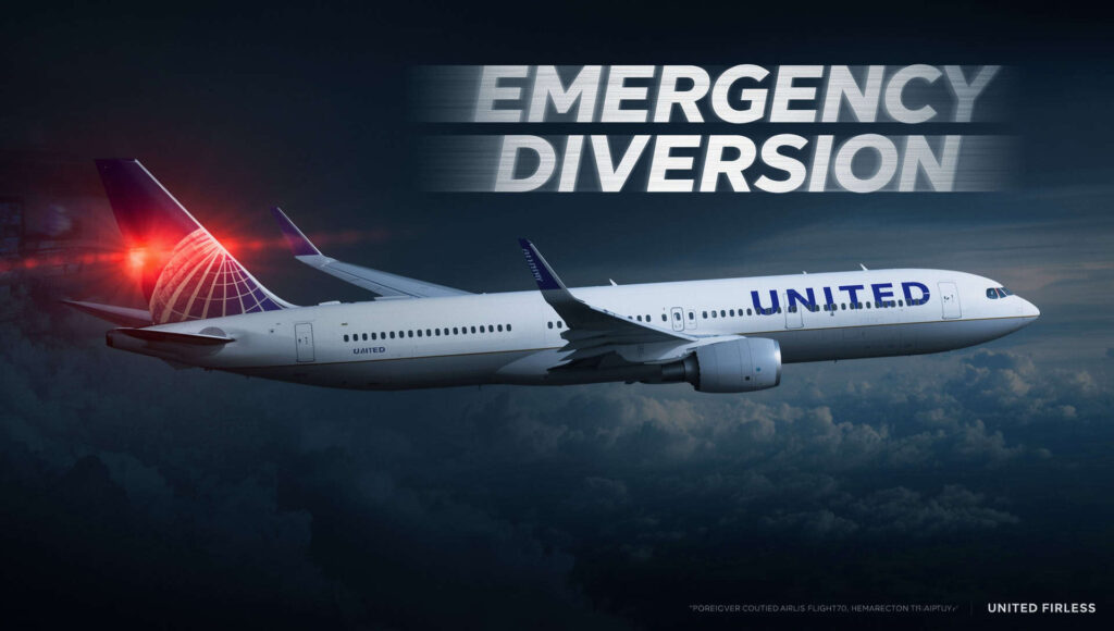 United Airlines Flight UA770 Emergency Diversion