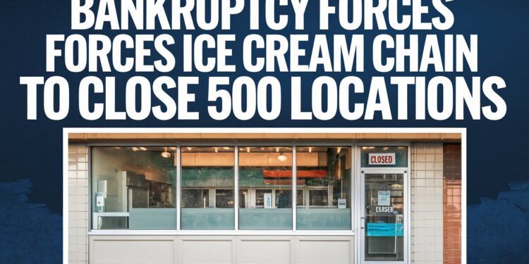 Bankruptcy Forces Ice Cream Chain to Close 500 Locations