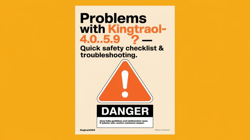 Problems with kingtratool4.05.9 — Quick safety checklist & troubleshooting