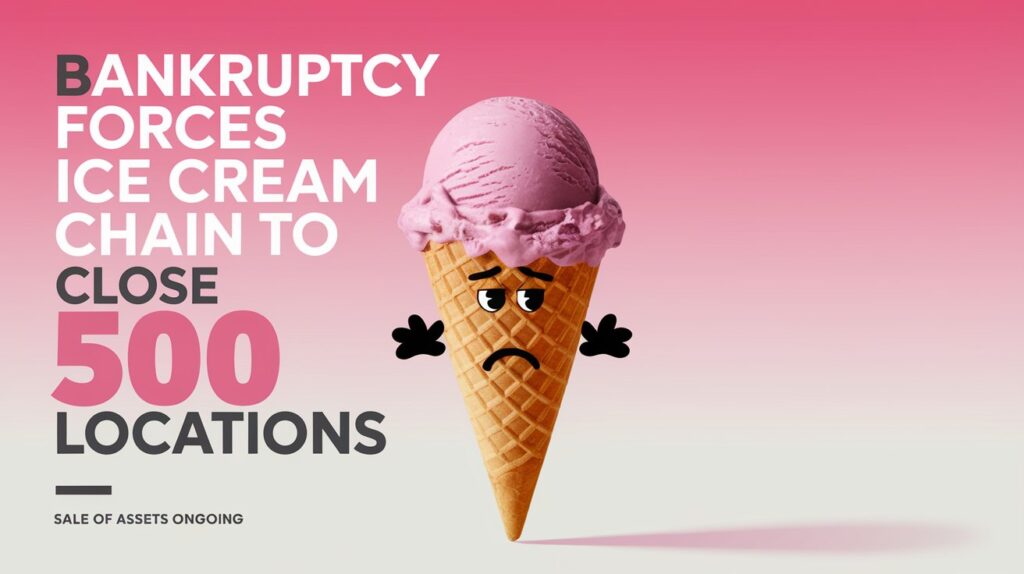 Bankruptcy Forces Ice Cream Chain to Close 500 Locations
