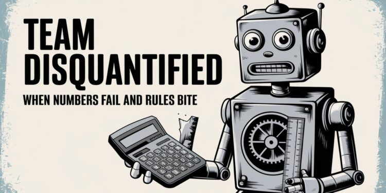 Team Disquantified — When numbers fail and rules bite