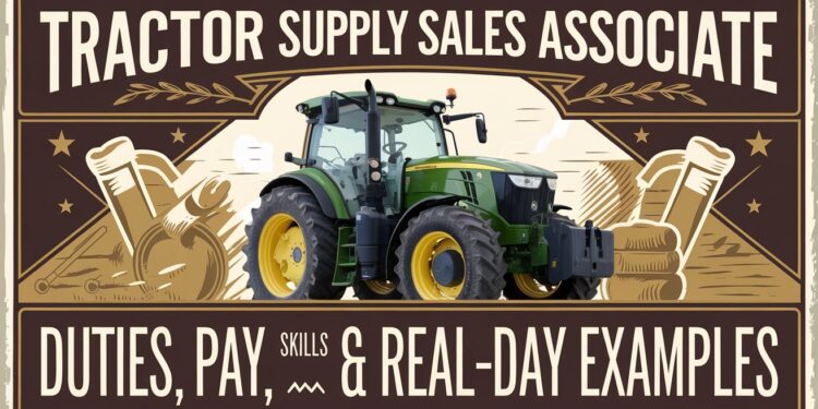 Tractor Supply Sales Associate Job Description — Duties, Pay, Skills & Real-Day Examples