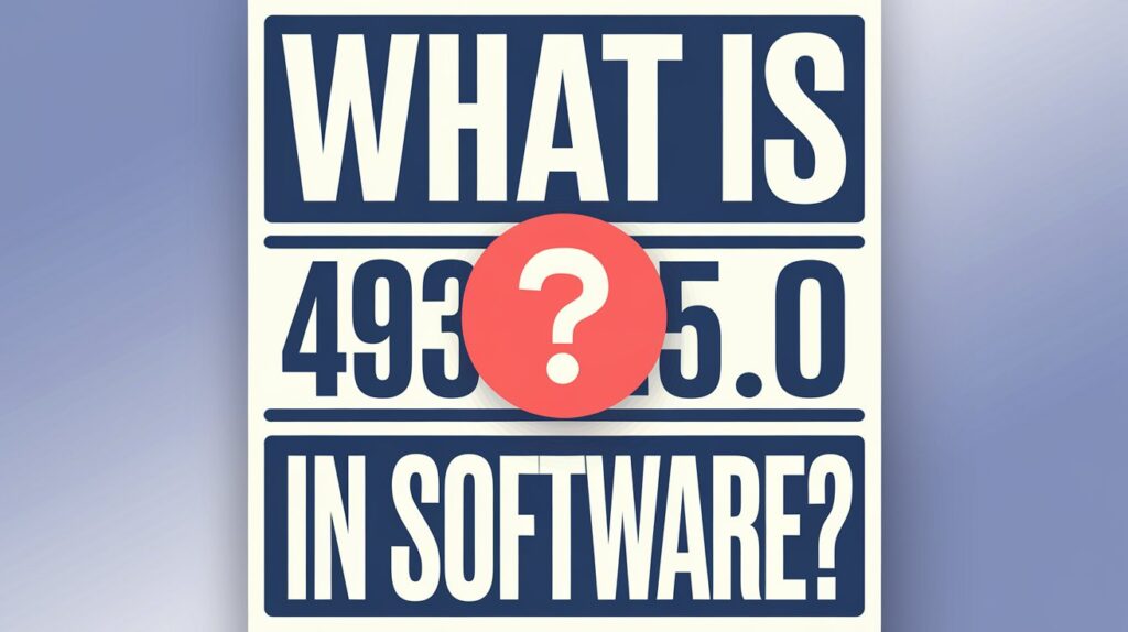 What is 493xds5.0 in software?