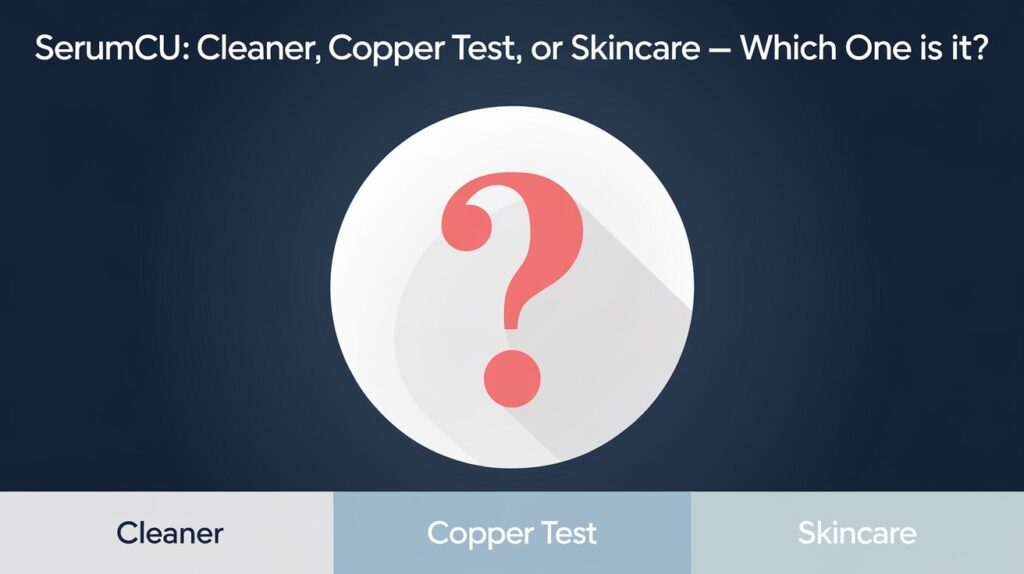 Serumcu: Cleaner, Copper Test, or Skincare — Which One Is It?