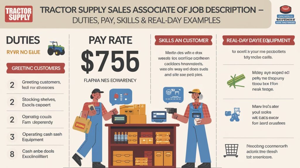 Tractor Supply Sales Associate Job Description — Duties, Pay, Skills & Real-Day Examples