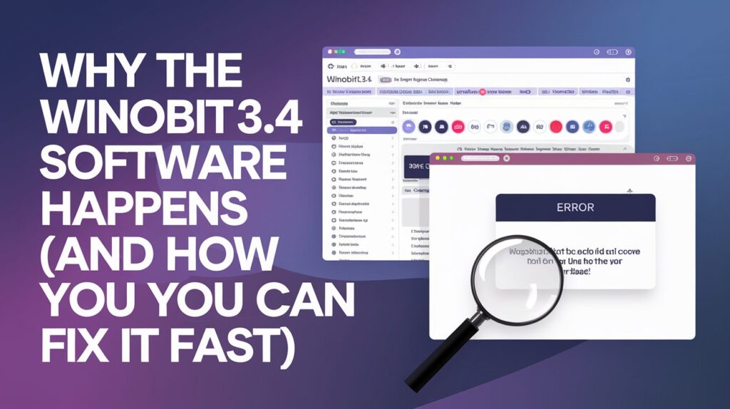 Why the Winobit3.4 Software Error Happens (And How You Can Fix It Fast)
