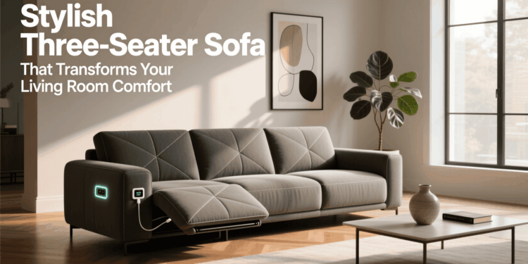 Stylish Three-Seater Sofa That Transforms Your Living Room Comfort