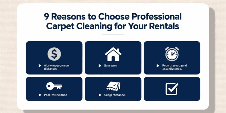9 Reasons to Choose Professional Carpet Cleaning for Your Rentals