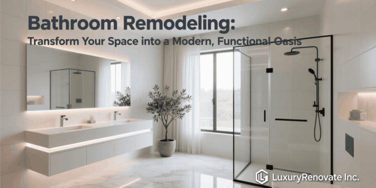Bathroom Remodeling: Transform Your Space into a Modern, Functional Oasis