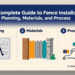 The Complete Guide to Fence Installation: Planning, Materials, and Process