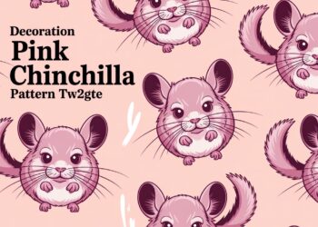 Decoration Pink Chinchilla Pattern Tw2Gte