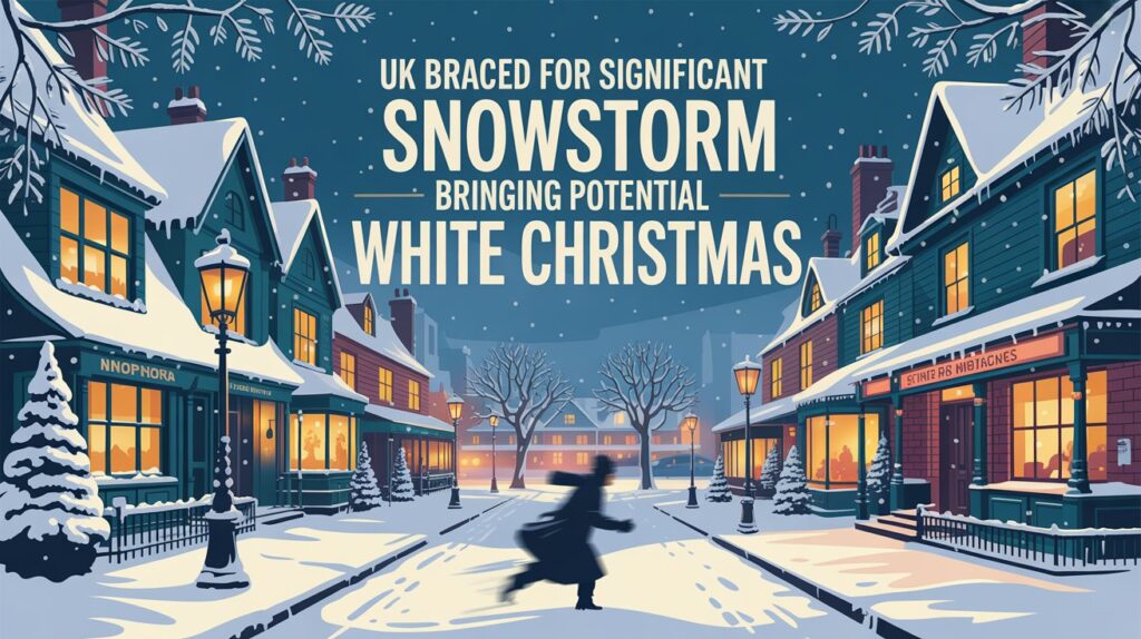 UK Braced For Significant Snowstorm Bringing Potential White Christmas