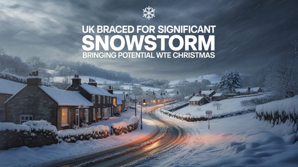 UK Braced For Significant Snowstorm Bringing Potential White Christmas