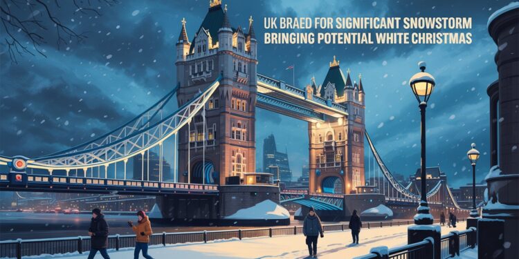 UK Braced For Significant Snowstorm Bringing Potential White Christmas