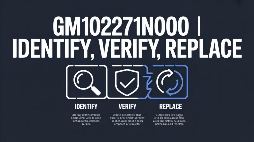 Gm1102271N000 | Identify, Verify, Replace