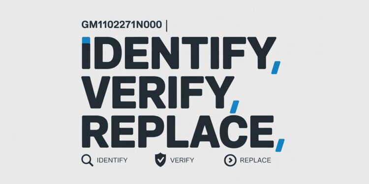 Gm1102271N000 | Identify, Verify, Replace