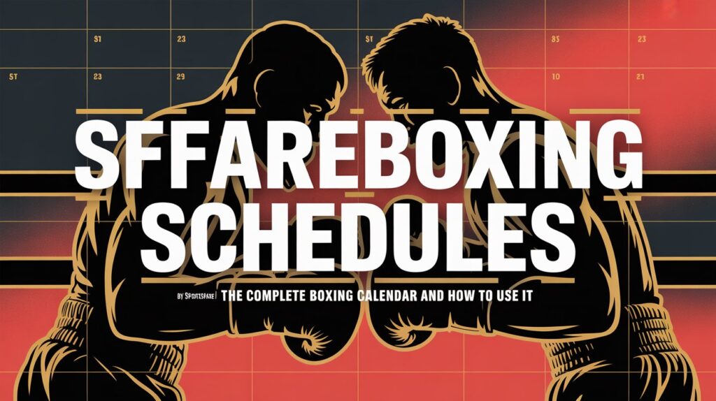 Sffareboxing Schedules By Sportsfanfare