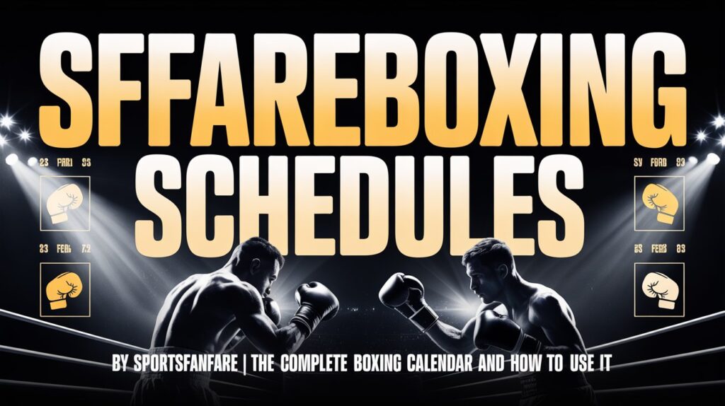Sffareboxing Schedules By Sportsfanfare