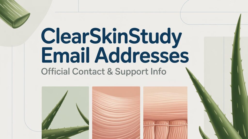 ClearSkinStudy Email Addresses