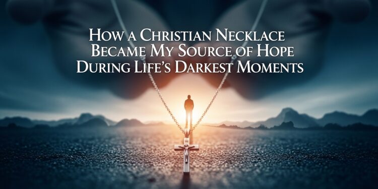 Christian Necklace with Cross and Heart Design Featuring Bible Inside by My Nano Jewelry